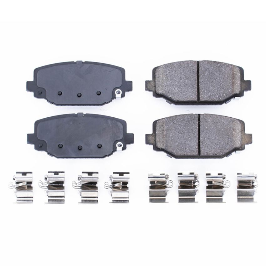 PowerStop 17-1596 PowerStop - Z17 Low-Dust Ceramic Brake Pads with Hardware