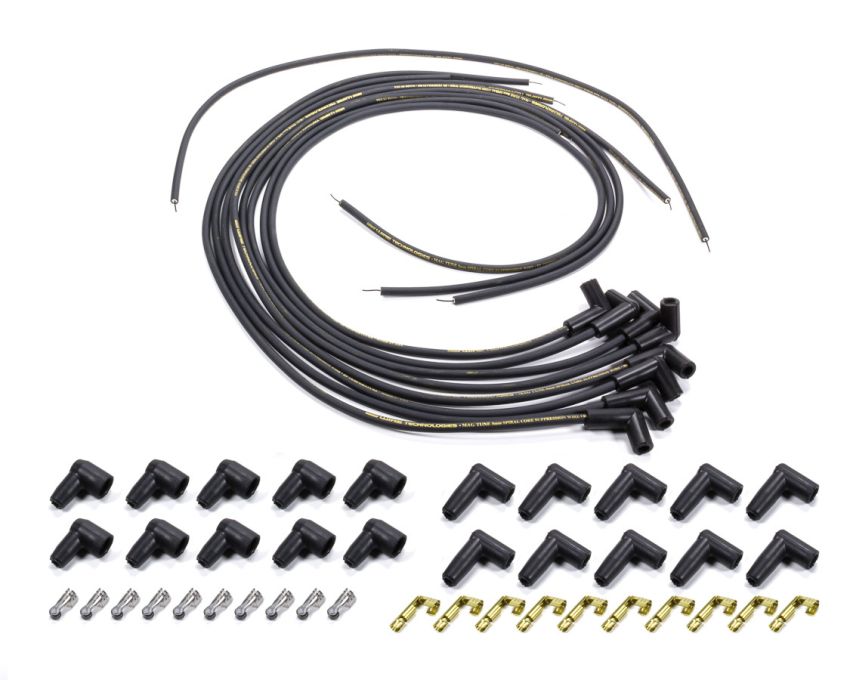Moroso 9880M Universal Mag Tune 90 Degree Ignition Wire Set - Black