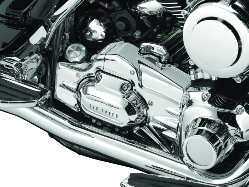 Kuryakyn 7877 Transmission Shroud 07-08 Touring with True Dual Exhaust