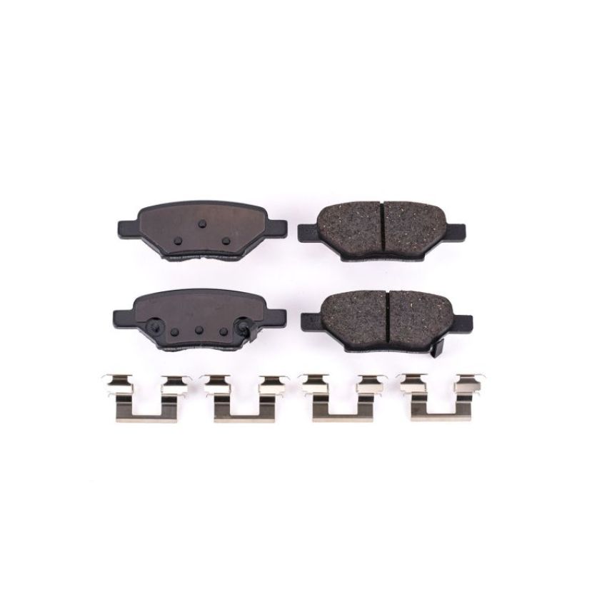 PowerStop 17-1033 PowerStop - Z17 Low-Dust Ceramic Brake Pads with Hardware
