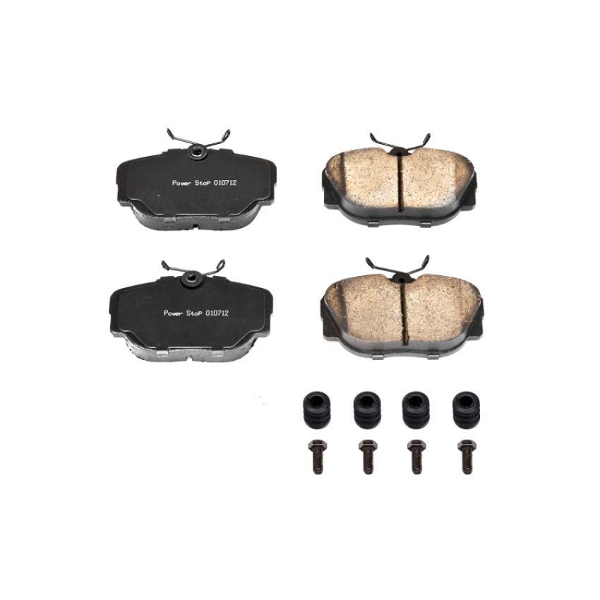 PowerStop 17-493 PowerStop - Z17 Low-Dust Ceramic Brake Pads with Hardware