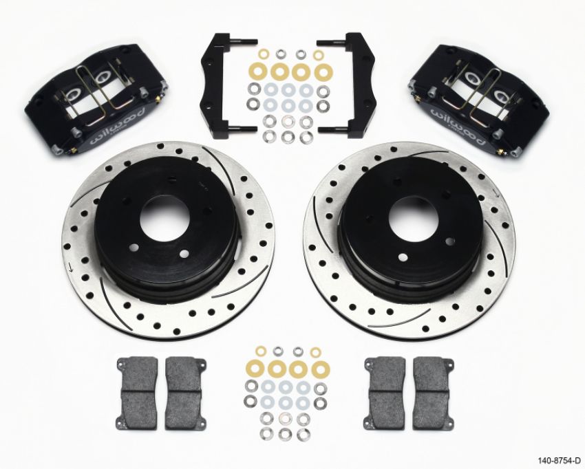 Wilwood 140-8754-D Dynapro Radial Rear Kit 12.19in Drilled 2004-2006 Pontiac GTO