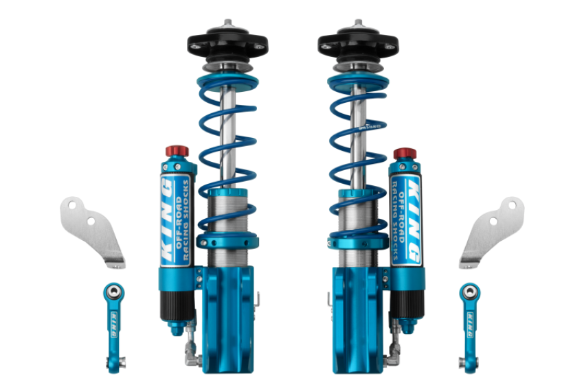 King Shocks 25001-320A 19-24 Mercedes-Benz Sprinter 2500 2WD Front 2.5 Piggy Hose Reservoir Shock w/ Adj. Kit