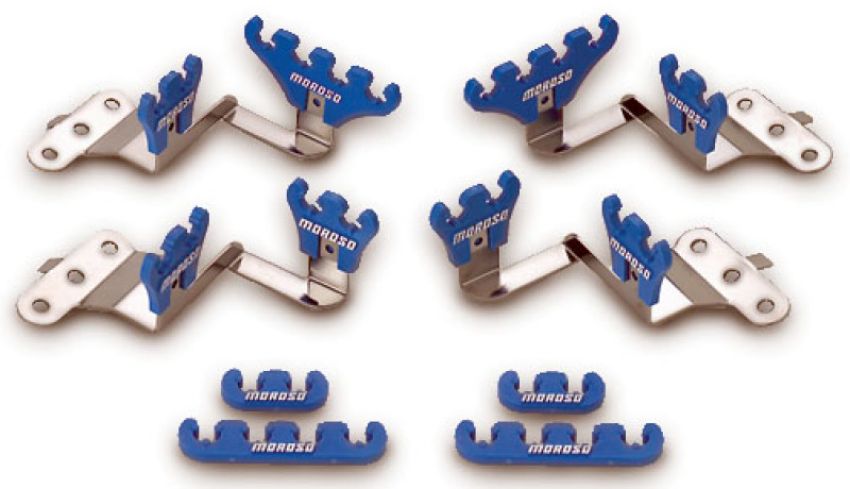 MOROSO MOR72140 Blue Wire Loom Kit For SBC Center Bolt V/C