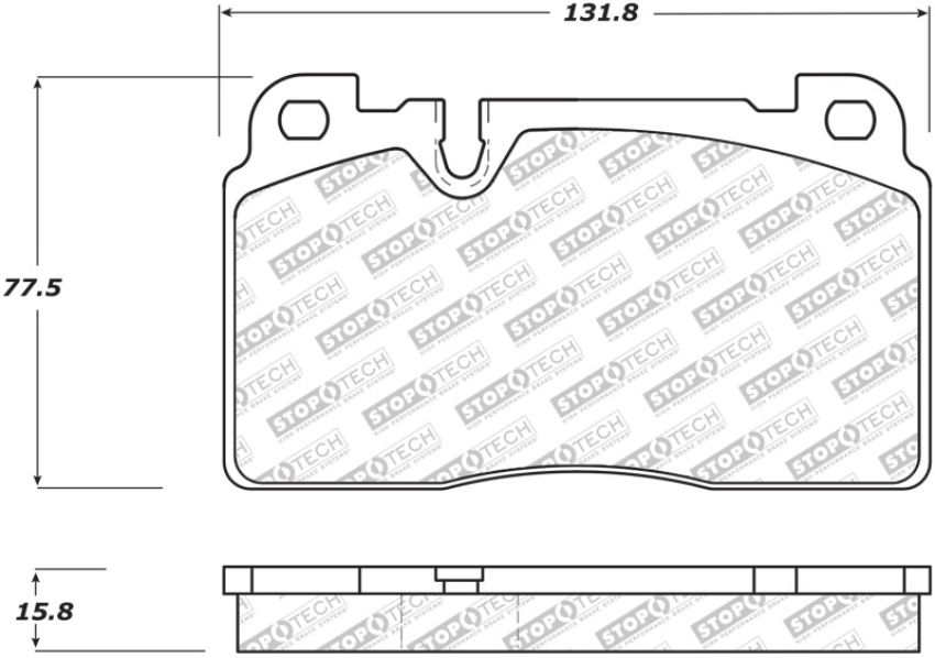 Stoptech 305.16630 07-15 Audi Q7 Street Select Brake Pads - Front