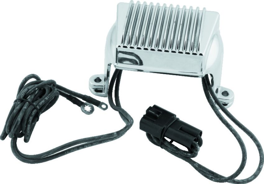 TwinPower 498293 Twin Power 97-01 FLH FLT Voltage Regulator Chrome Replaces H-D 74505-97