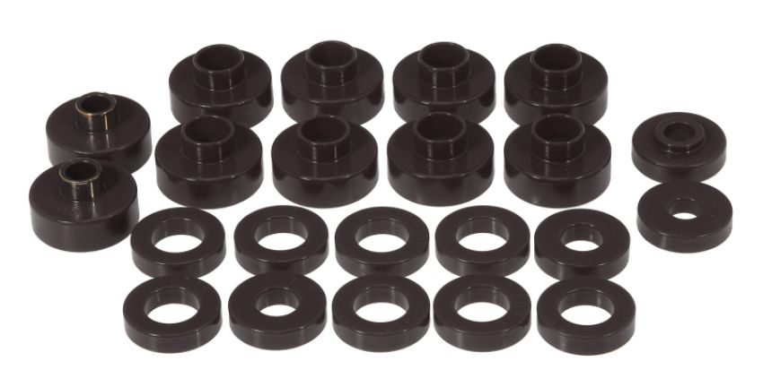 Prothane 1-102-BL 76-79 Jeep CJ5/CJ7 Body Mount 22 Bushing Kit - Black