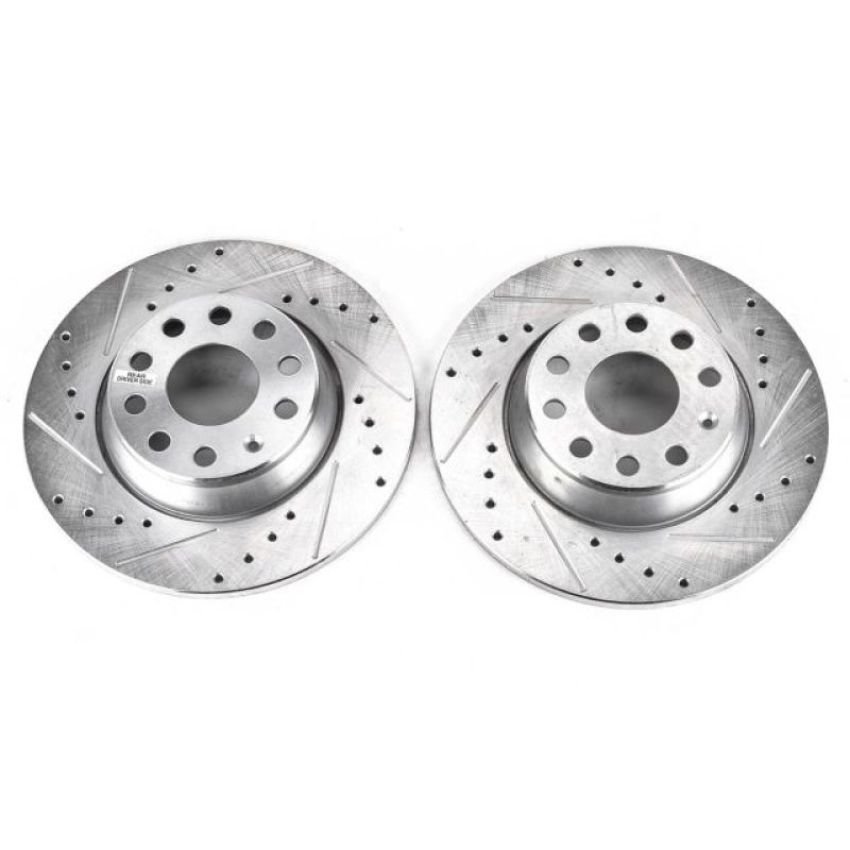 PowerStop EBR899XPR PowerStop Evolution Performance Drilled, Slotted & Plated Brake Rotor Pair