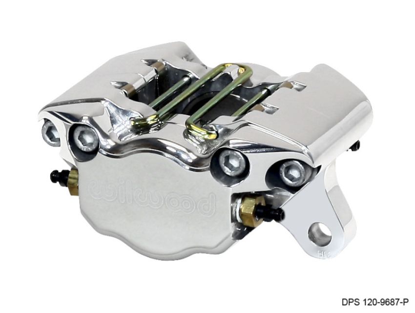 Wilwood 120-9687-P Caliper-Pollished Dynapro Single 3.25in Mount 1.75in Pistons .38in Disc
