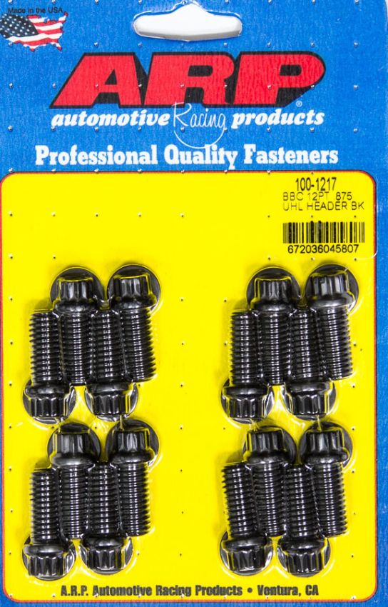 ARP ARP100-1217 Header Bolt Kit - 12pt. 3/8 x .850 UHL (16)