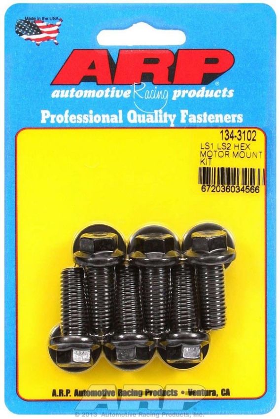 ARP ARP134-3102 Motor Mount Bolt Kit 6pt. LS1/LS2