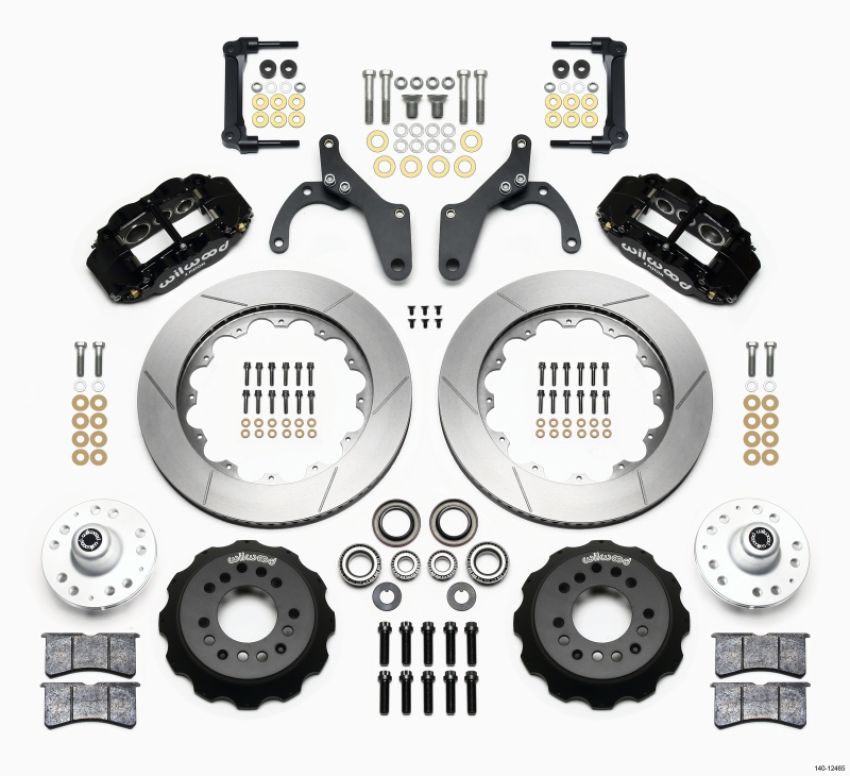 Wilwood 140-12465 Narrow Superlite 6R Front Hub Kit 14.00in 59-64 Chevy Impala / 63-64 Corvette