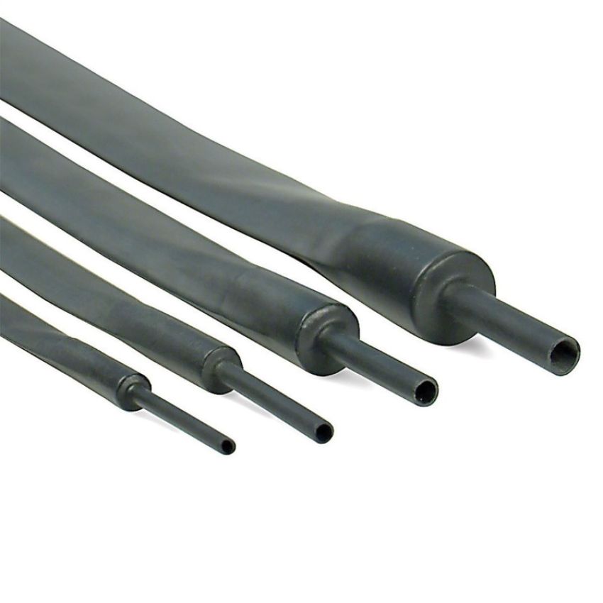 Design Engineering 10836 Hi-Temp Shrink Tube Kit 9/12/18/24mm x 24in Black