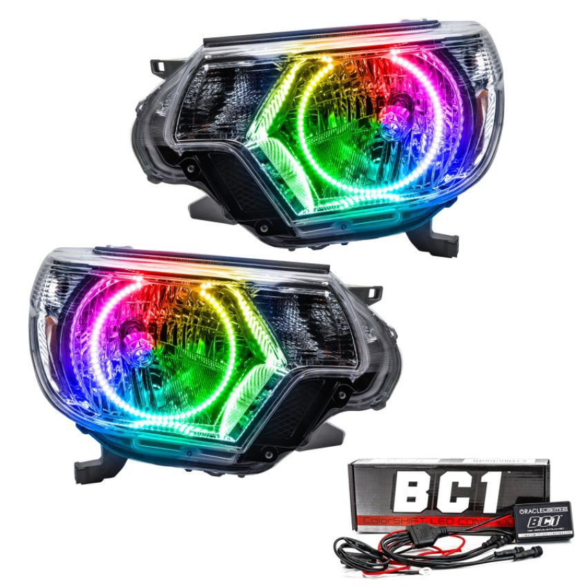 Oracle Lighting 8163-335 2012-2015 Toyota Tacoma Pre-Assembled LED Halo Headlights - (Chrome Housing)