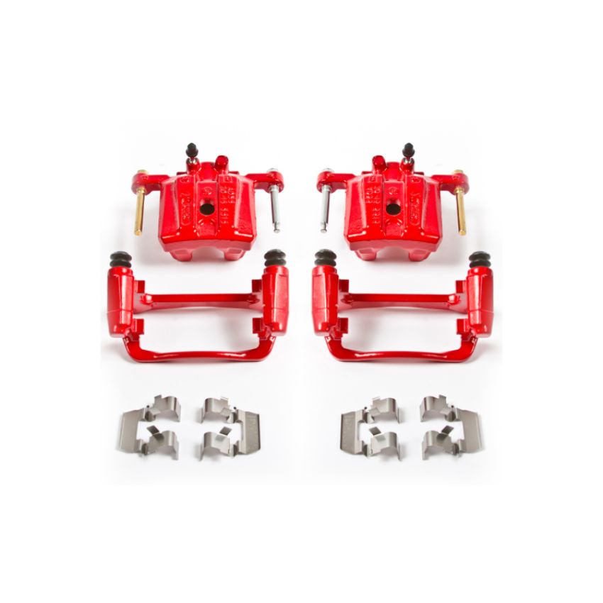 PowerStop S3492 Red Powder Coated Calipers