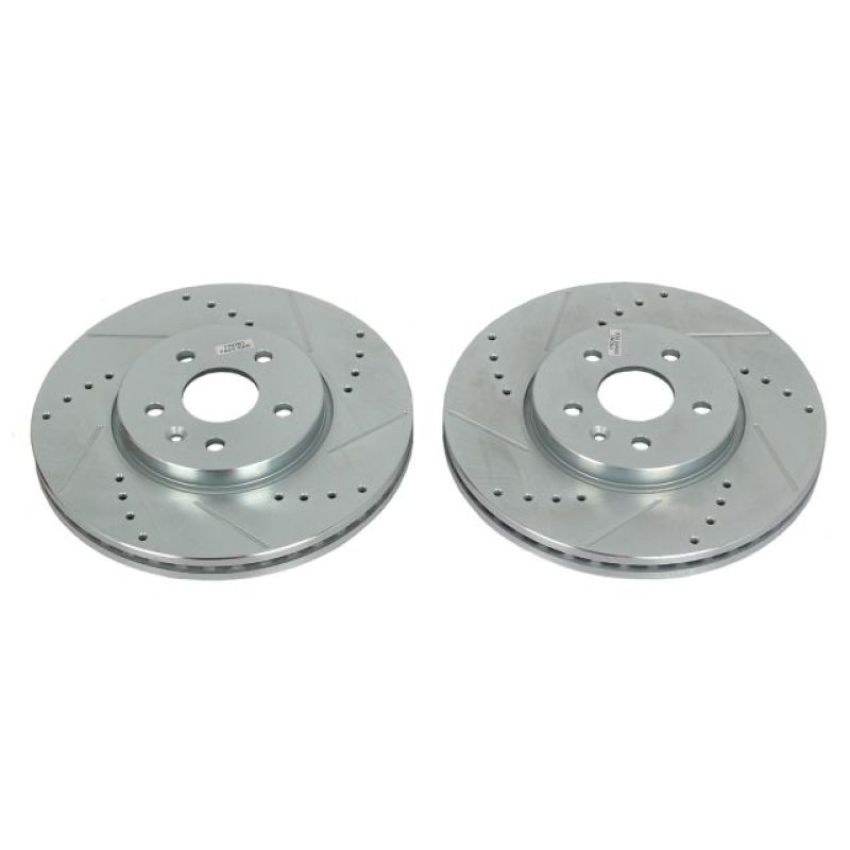 PowerStop AR82177XPR PowerStop Evolution Performance Drilled, Slotted & Plated Brake Rotor Pair