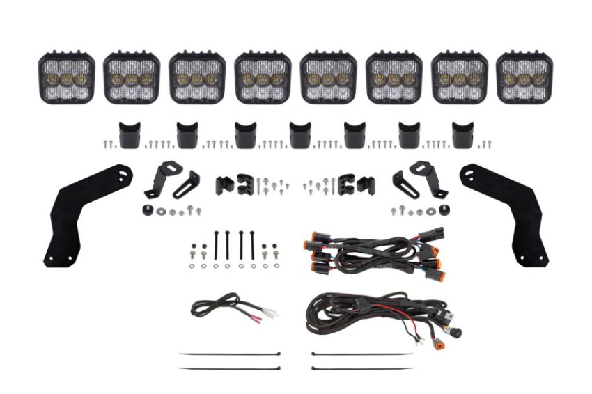 Diode Dynamics DD7890 17-24 Can-Am Maverick X3 SS5 Sport CrossLink Roof Lightbar Kit - White Combo