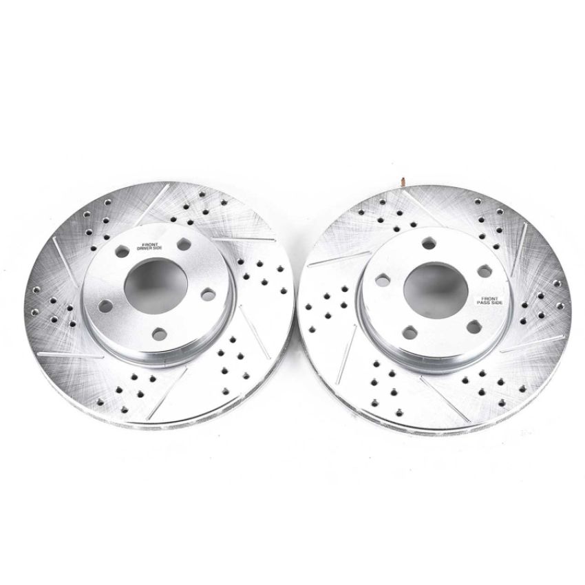 PowerStop AR85146XPR PowerStop Evolution Performance Drilled, Slotted & Plated Brake Rotor Pair