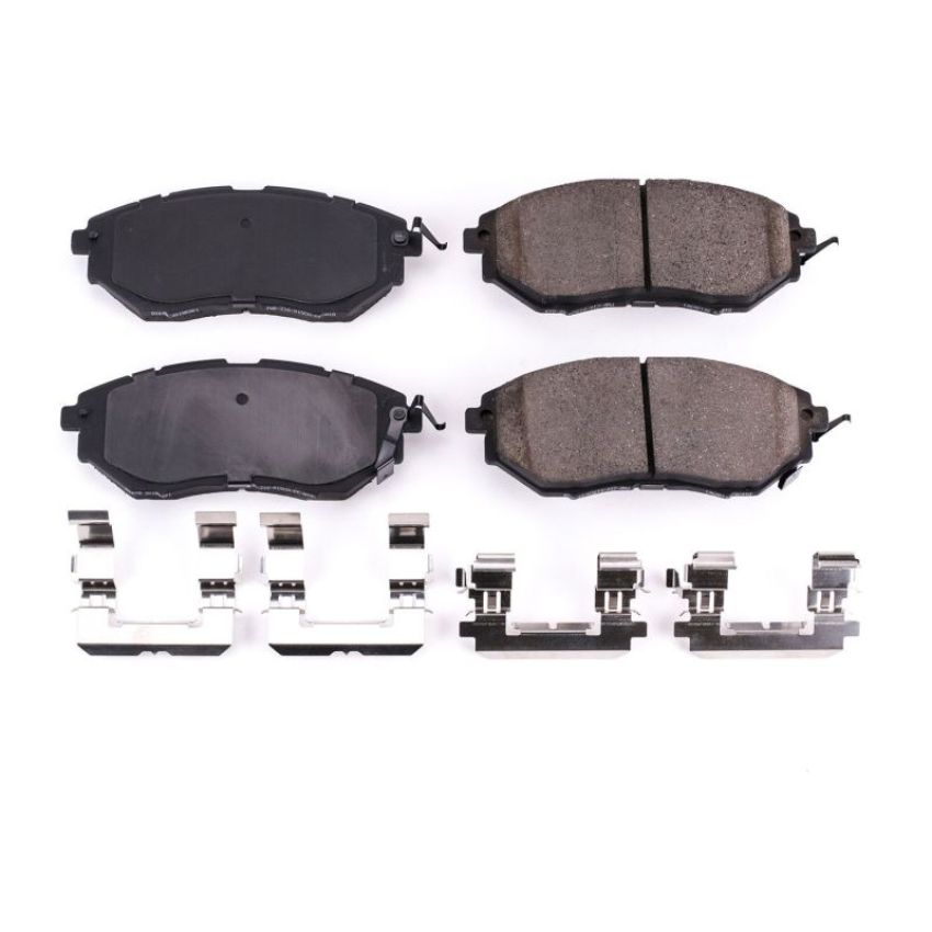 PowerStop 17-1078 PowerStop - Z17 Low-Dust Ceramic Brake Pads with Hardware