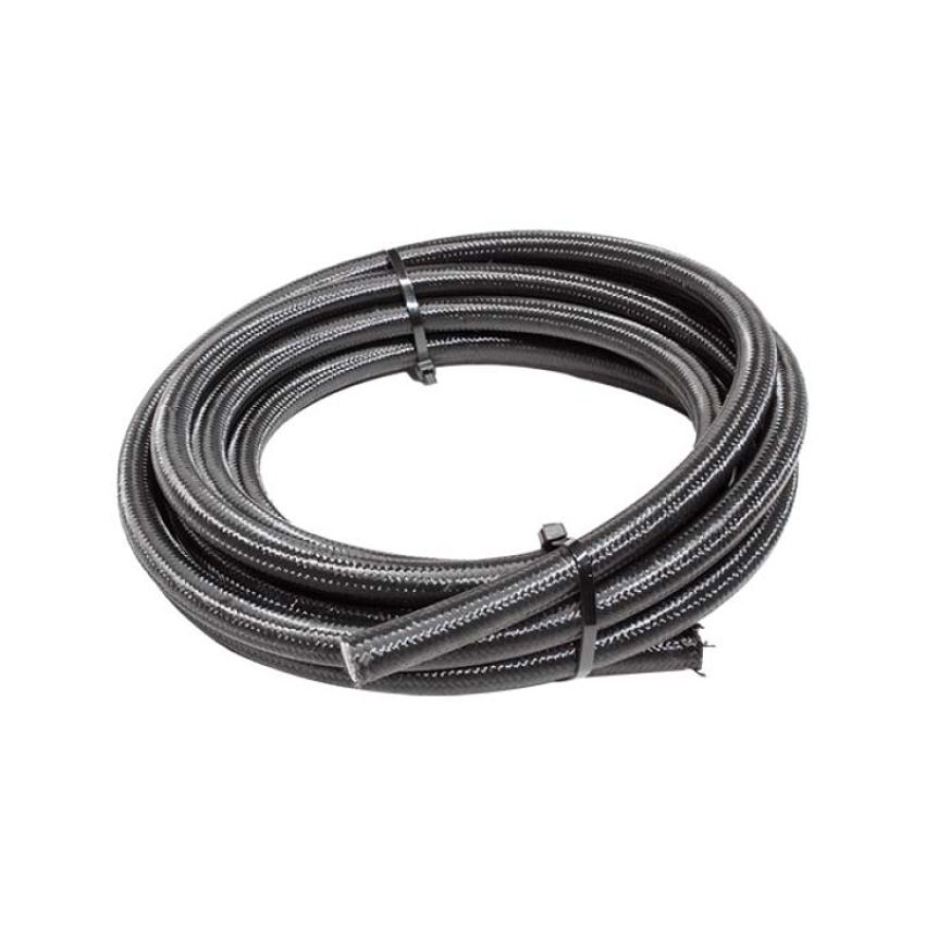 Snow Performance SNF-60815B 8AN Braided Stainless PTFE Hose - 15Ft Black