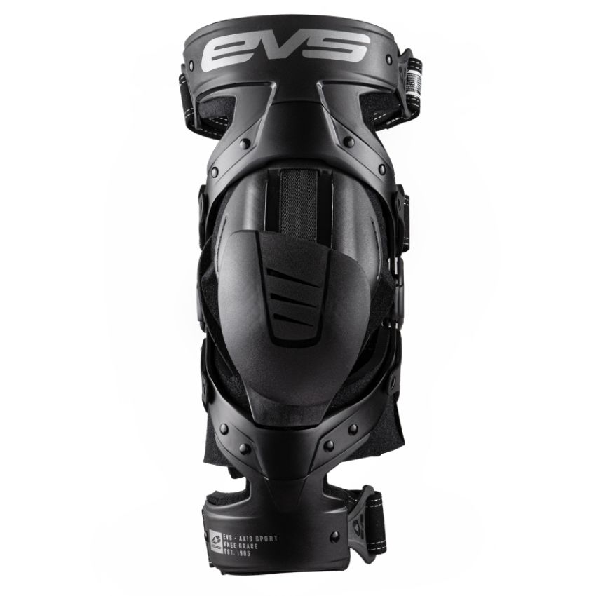EVS AXISS-BK/GY-MR Axis Sport Knee Brace Black/Black/Grey - Medium/Right