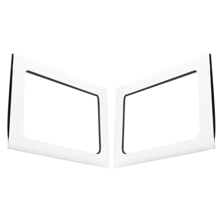 Design Engineering 50151 Rear Side Window Kit Jeep Wrangler JK 2011-2018 4 Door White
