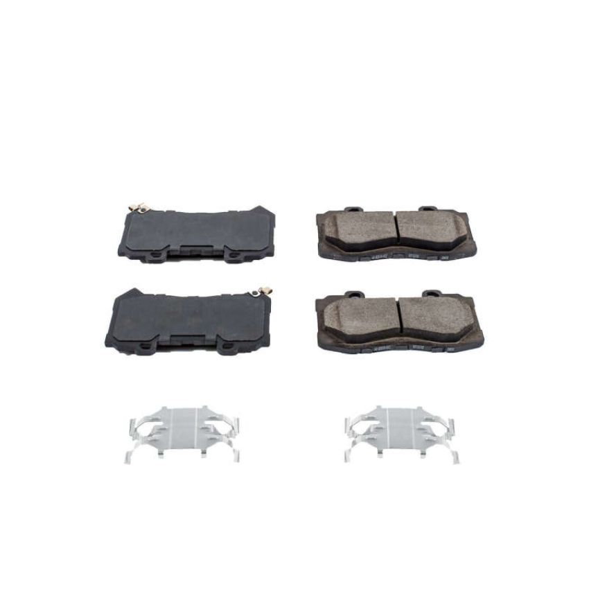 PowerStop 17-1802 PowerStop - Z17 Low-Dust Ceramic Brake Pads with Hardware