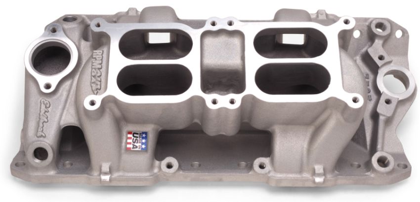 EDELBROCK EDE7525 SBC Dual Quad Air Gap Intake Manifold