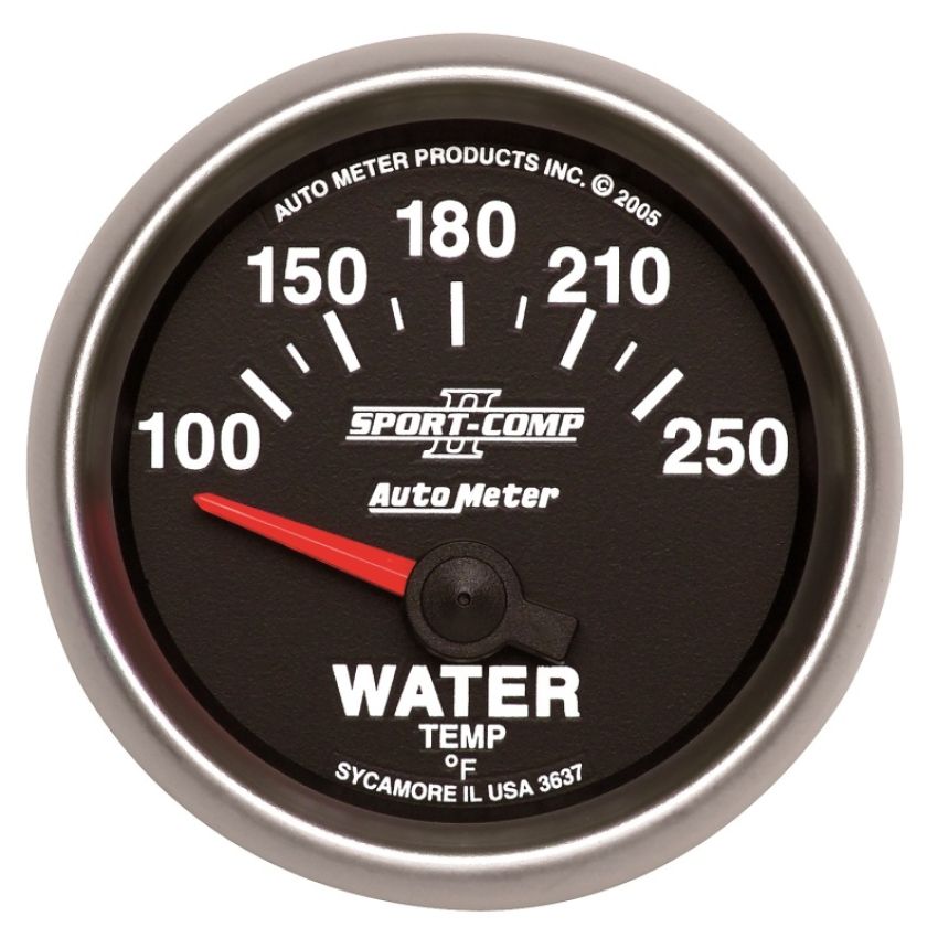 AutoMeter 3637 GAUGE, WATER TEMP, 2 1/16