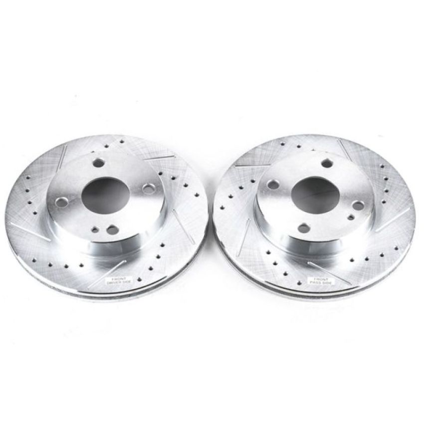 PowerStop JBR543XPR PowerStop Evolution Performance Drilled, Slotted & Plated Brake Rotor Pair