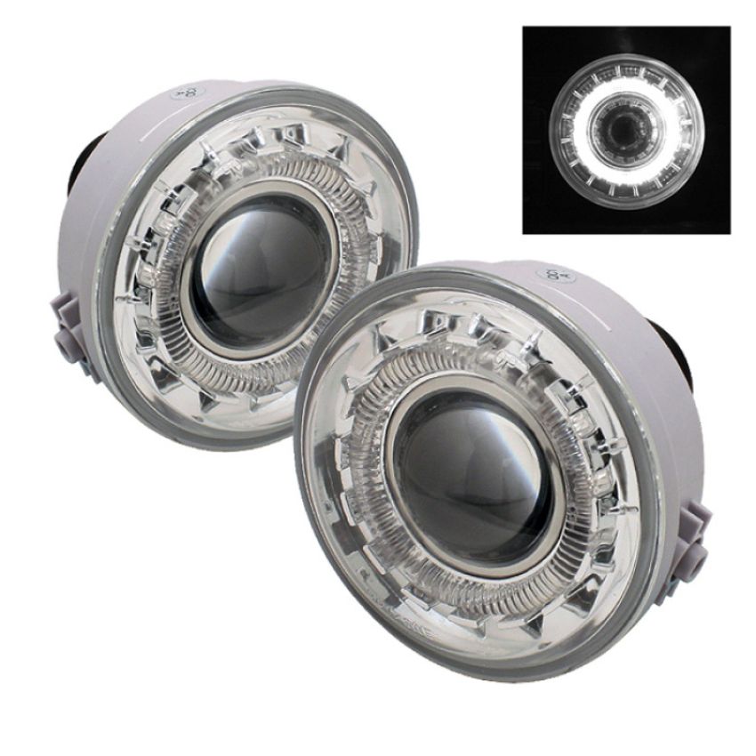 SPYDER 5021304 Halo Projector Fog Lights w/Switch - Clear