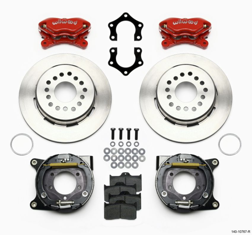 Wilwood 140-10767 Forged Dynalite P/S Park Brake Kit Mopar/Dana 2.50in Off w/Snap Ring Brng