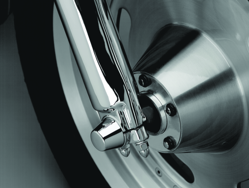 Kuryakyn 1201 Front Axle Nut Caps Chrome