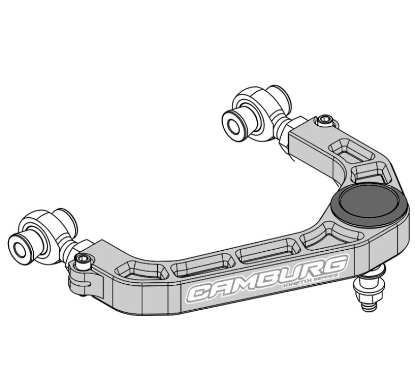 Camburg CAM-110211-GRY Ford F-150 2WD/4WD 21-23 KINETIK V2 Performance Billet Uniball Upper Arms