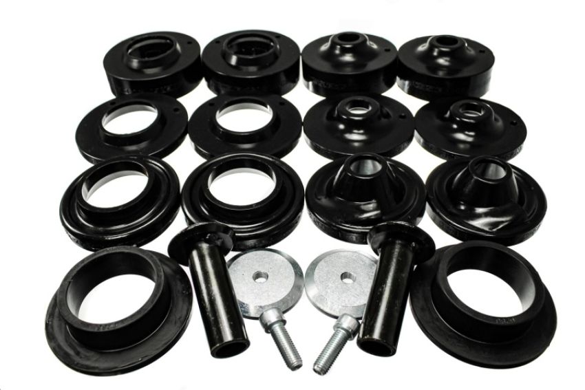 Energy Suspension 2.6116G 18+ Jeep Wrangler JL Black Rock-Flex 2in Adjustable Coil Spacer Set