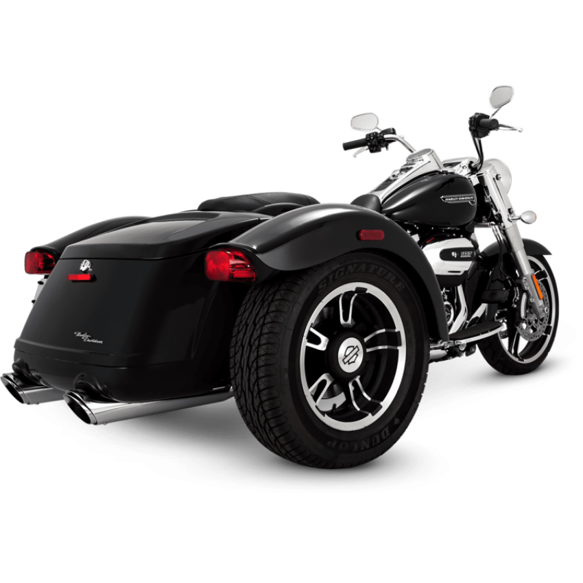 Vance and Hines Twin Slash Round Slip-Ons Chr