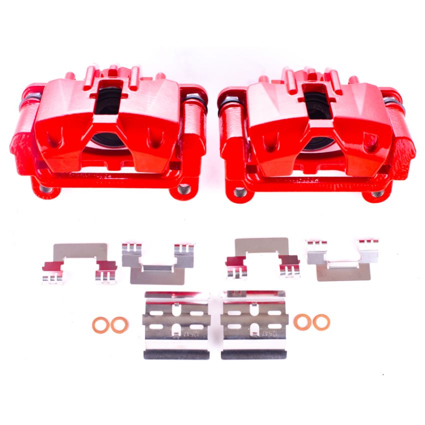 PowerStop S5036 Red Powder Coated Calipers