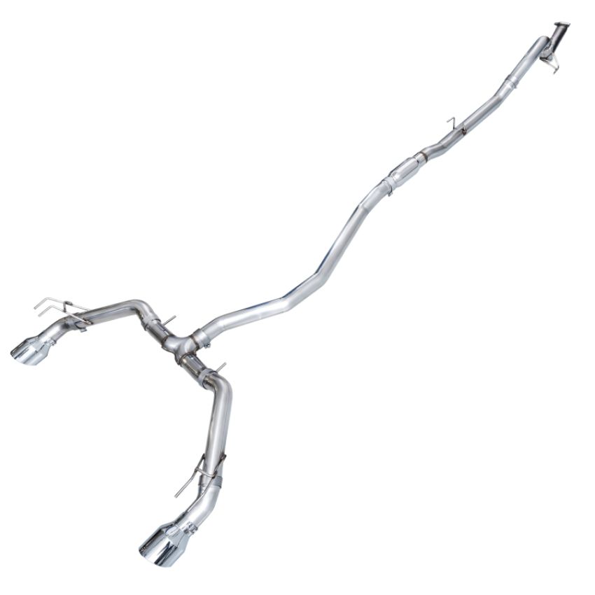 AWE Tuning 3020-32331 22+ Honda Civic Si/Acura Integra Track Edition Catback Exhaust - Dual Chrome Silver Tips