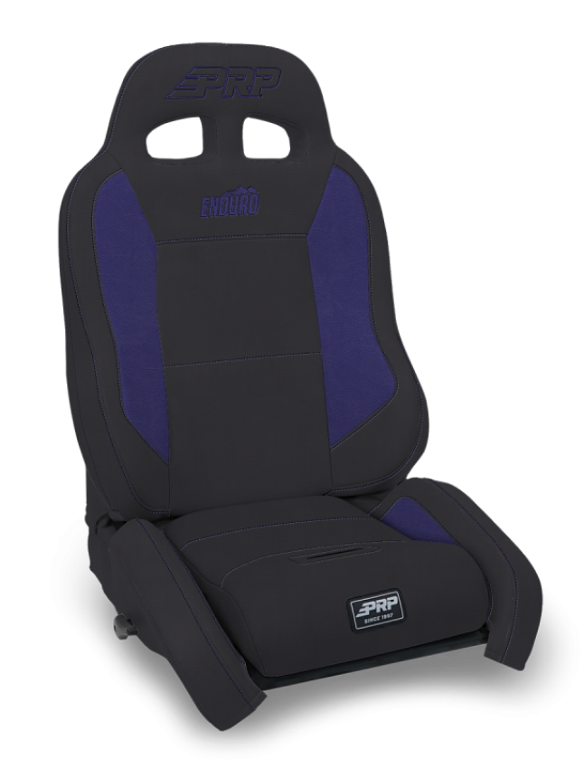 PRP Seats A9001044-201-M PRP EnduroCrawl Reclining Suspension Seat - Black/Purple Vinyl - Driver