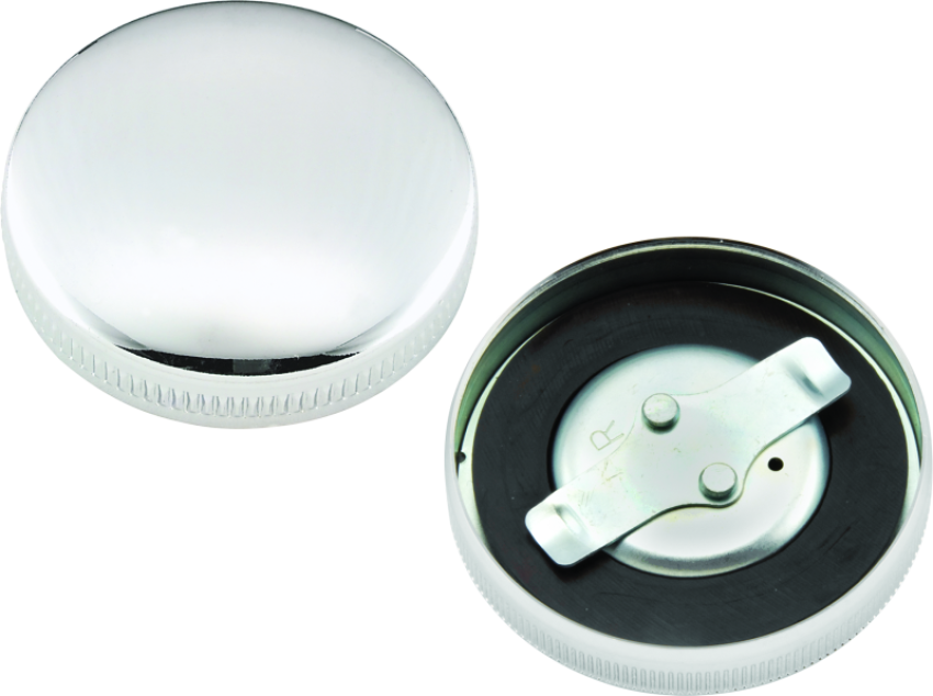 Bikers Choice 490446 36-E73 Chrome Early Nonvent Gas Cap Fatbob Tank Left Side Replaces H-D 61103-65