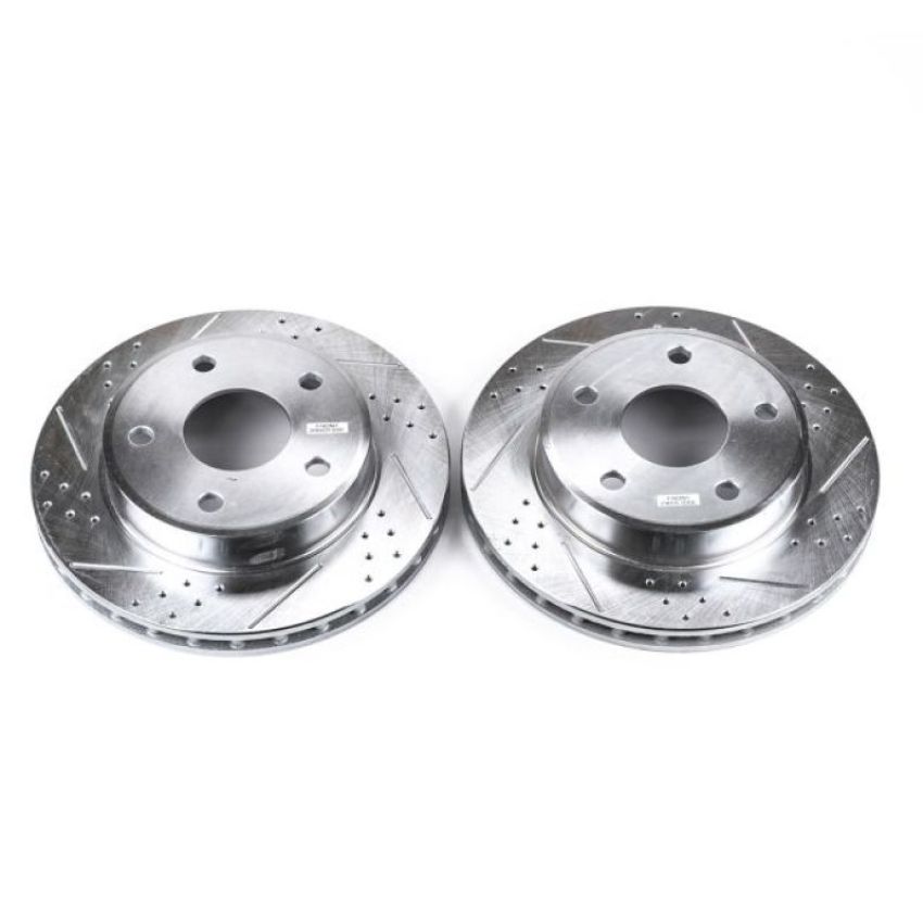 PowerStop AR8763XPR PowerStop Evolution Performance Drilled, Slotted & Plated Brake Rotor Pair