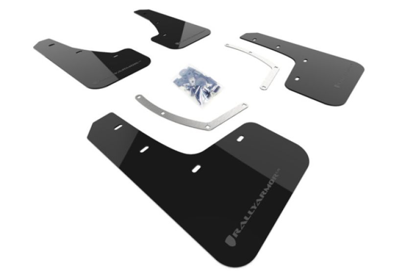 Rally Armor MF49-UR-BLK/GRY Black Mud Flap/Grey Logo