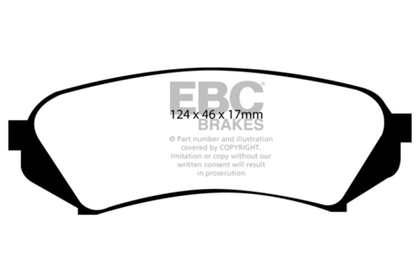 EBC Brakes DP61282 6000 Series Greenstuff Truck/SUV Brakes Disc Pads