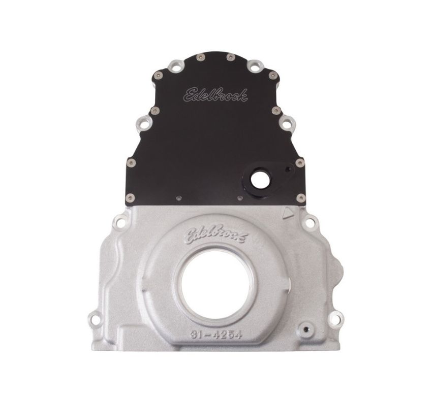 EDELBROCK EDE4255 GM Timing Cover - LS Series - 2pc.