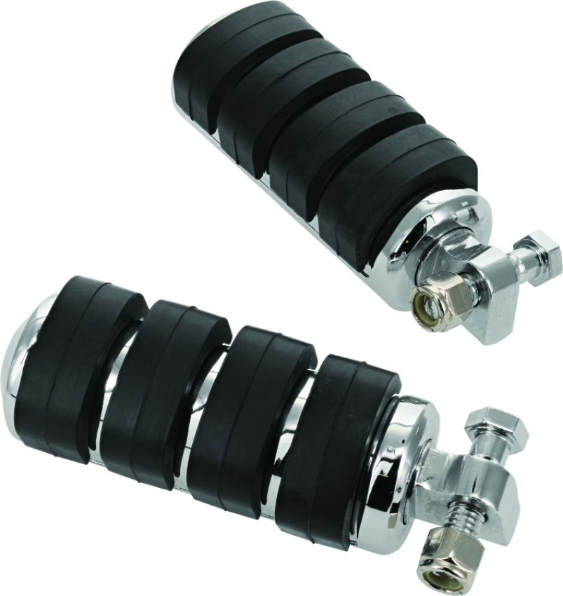 Kuryakyn 8002 ISO Peg Large With Male Adapter Chrome (Pair)