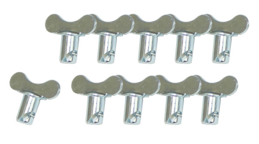 Moroso 71276 Quick Fastener - Butterfly Head - 5/16in x .400in - Steel - 10 Pack