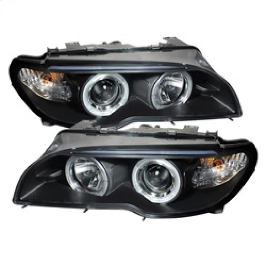 SPYDER 5077141 Projector Headlights - LED Halo - Black