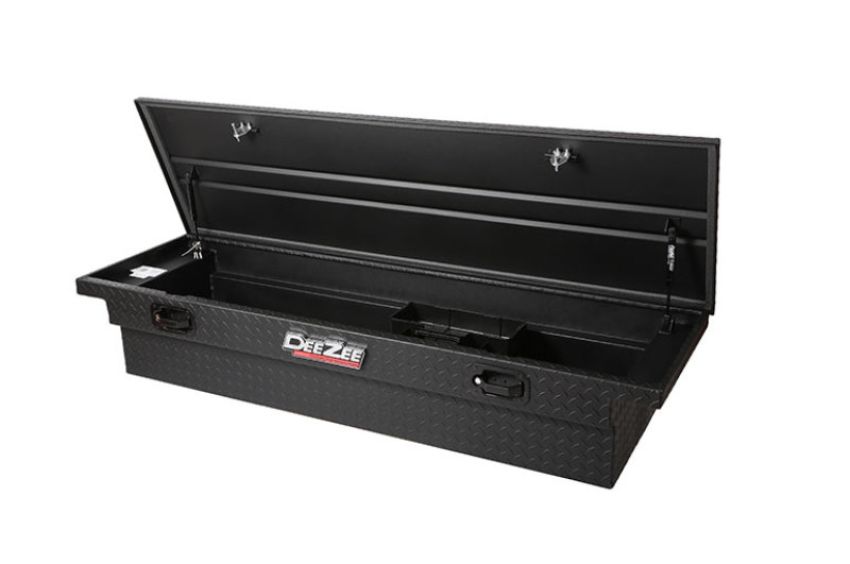 Dee Zee DZ10170LTB Deezee Universal Tool Box - Red Crossover - Single Lid Black BT Pull Handle (Low/Txt Blk)