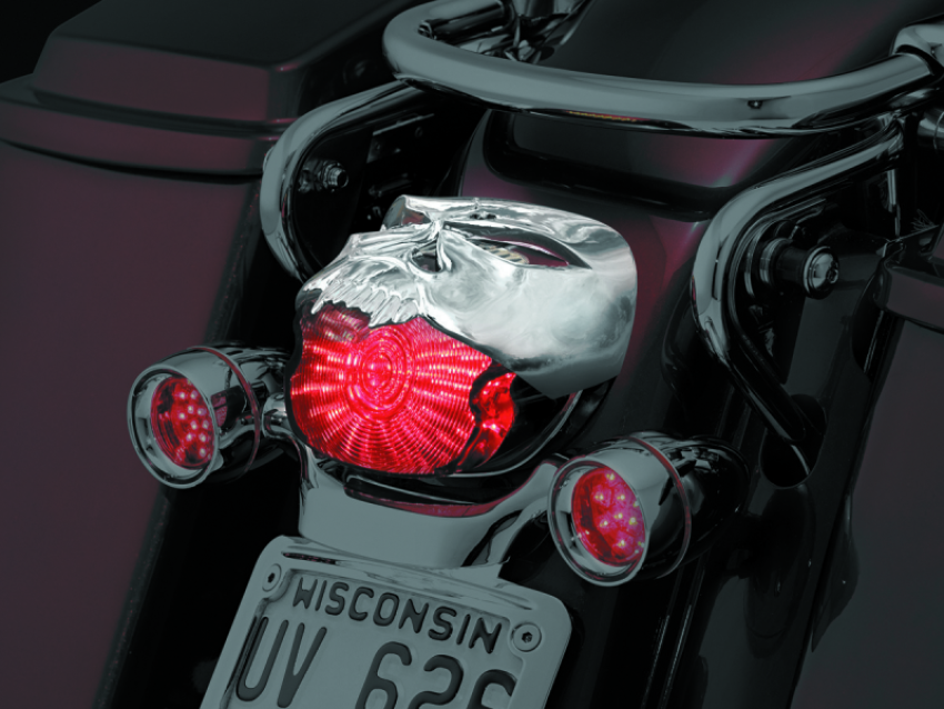 Kuryakyn 9009 Zombie Taillight Cover Chrome