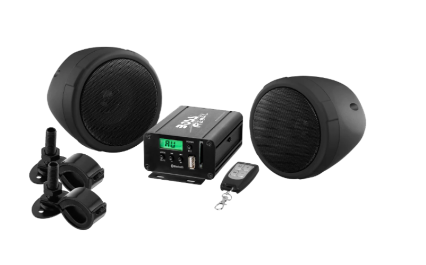 BOSS Audio Systems Motorcycle Speakers and Amplifier Audio Sound System